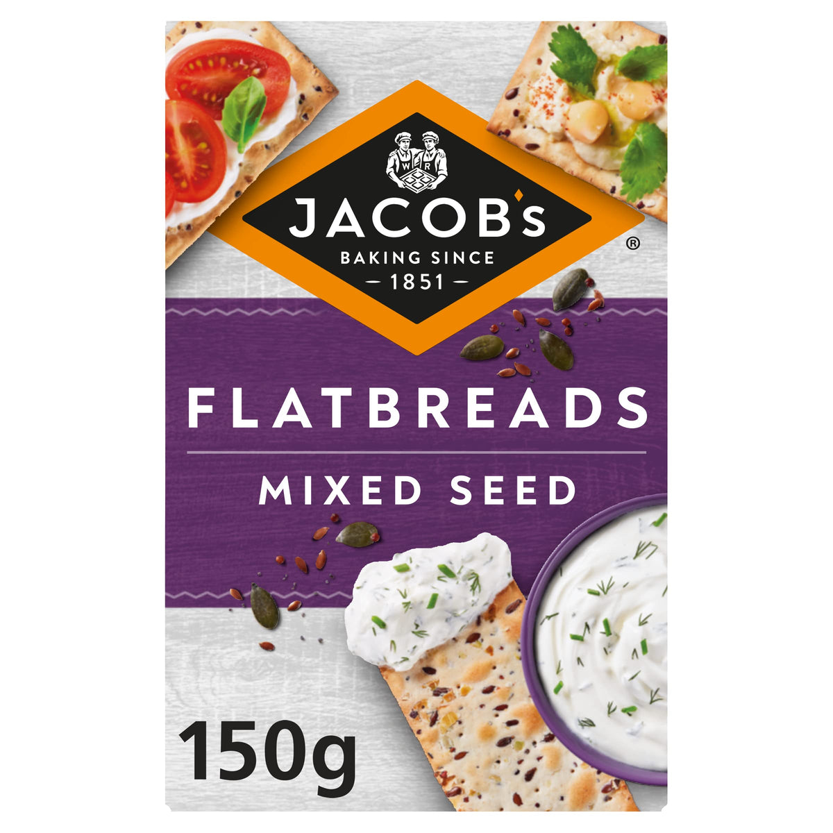 Jacobs Flatbread Mixed Seed (150g) Blackgold Foods