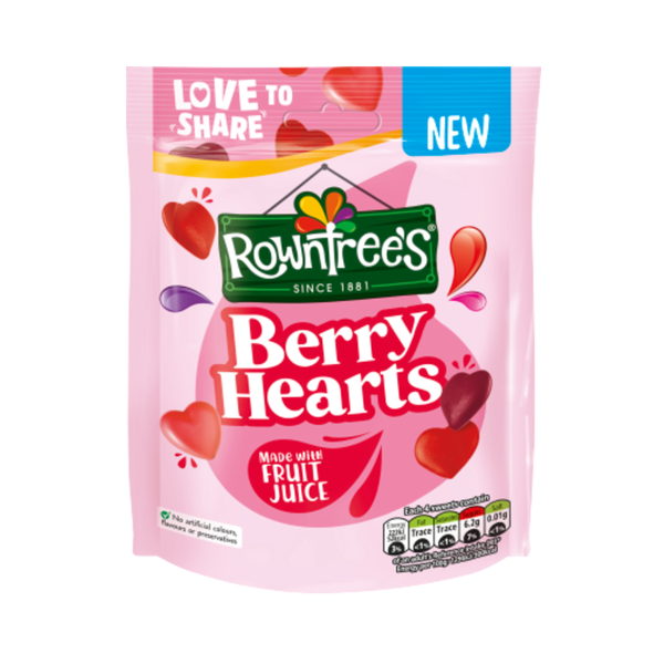 Rowntree Berry Hearts Pouch (115g)