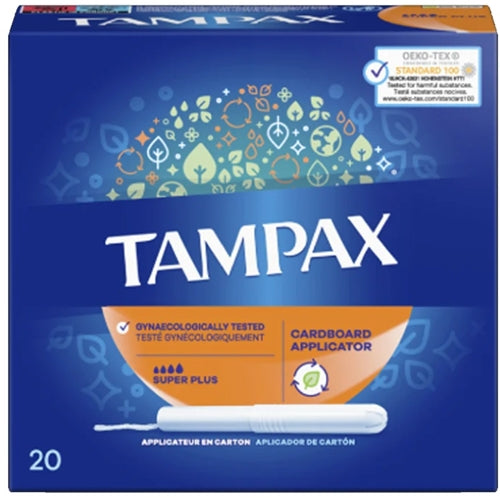 Tampax Super+ Card Applicator (20 Pack)
