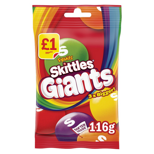 Skittles Giants Fruit Treat Bag (116g)