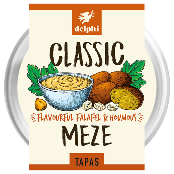 Delphi 4 Felafel With Fresh Houmous Dip (185g)