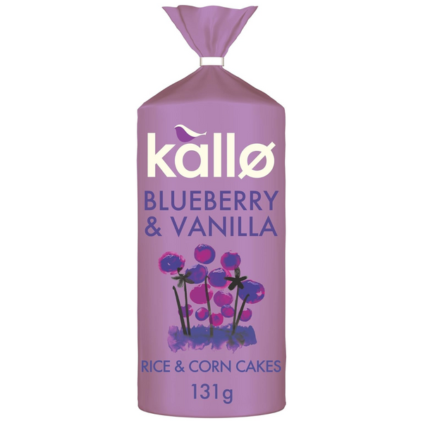 Kallo Blueberry & Vanilla Jumbo Rice & Corn Cakes (130g)