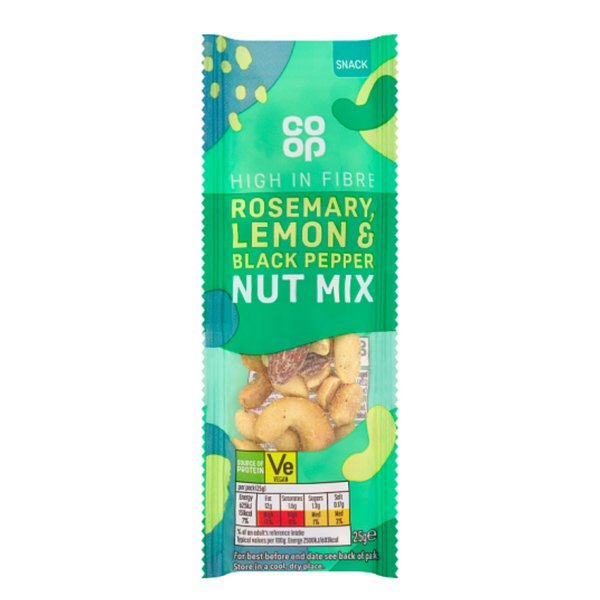 Co-op Rosemary Lemon & Black Pepper Nuts (25g)