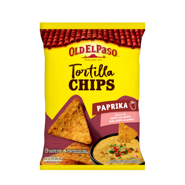 Old El Paso Paprika Tortilla Chips (185g)