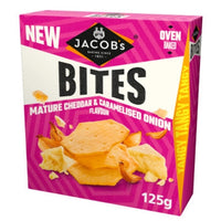 Jacob's Mature Cheddar & Caramelised Onion Flavour Bites (125g)