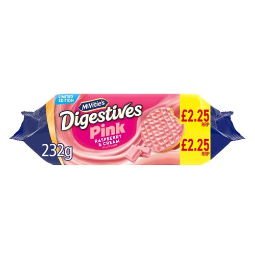 McVitie’s Pink Digestives Raspberry (232g)