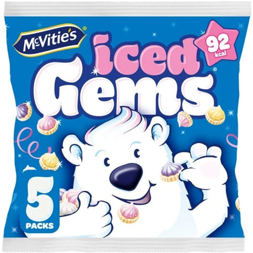 McVitie's Iced Gems Multipack Biscuits (5 x 23g)