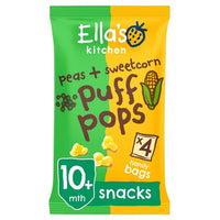 Ella's Kitchen Peas + Sweetcorn Puff Pops from 10 Months 4 x 9g (36g)