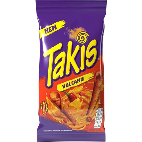 Takis Volcand Seasoned Chilli and Cheese Flavour Corn Snack (100g)