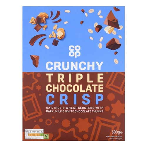 Co-op Crunchy Triple Chocolate Crisp (500g)