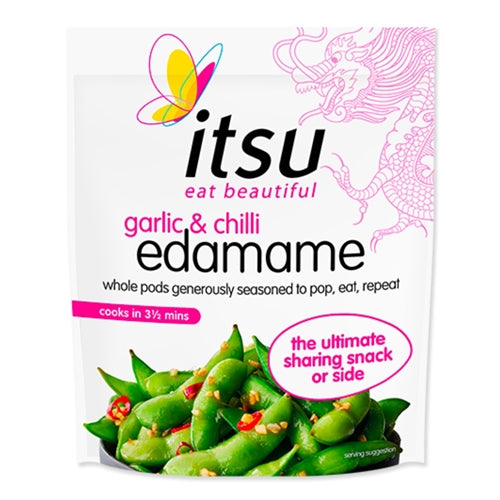 Itsu Garlic & Chilli Edamame (300g)