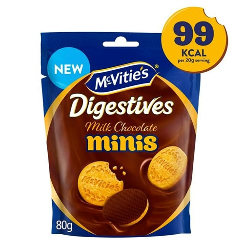 Mcvities Mini Milk Chocolate Digestives Pouch (80g)