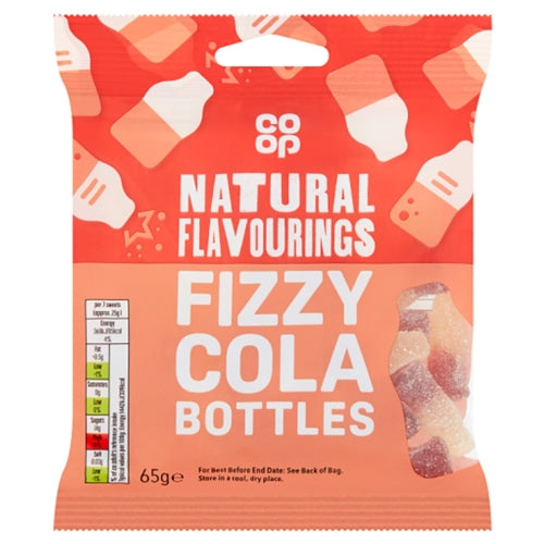 Co-op Fizzy Cola Bottles ( 65g)