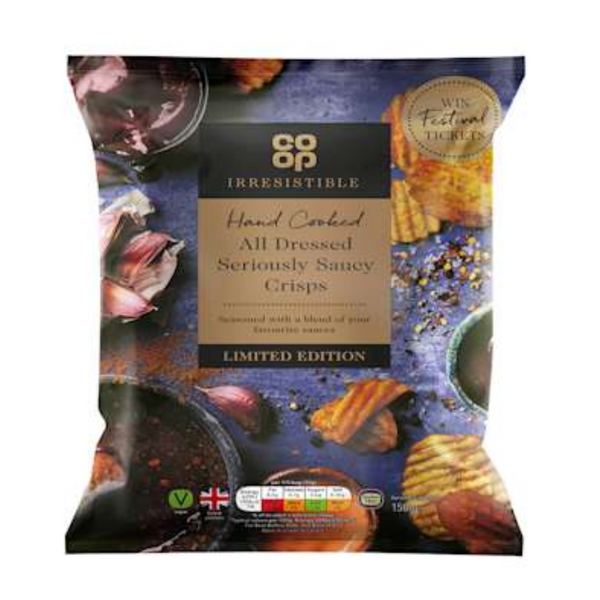 Co-op Irresistible Seriously Saucy Crisps (150g)