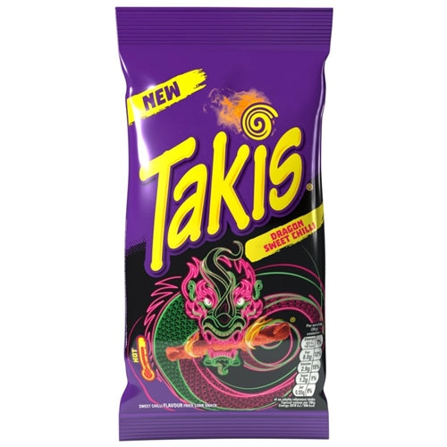 Takis Dragon Sweet Chilli Flavour Fried Corn Snack (100g)
