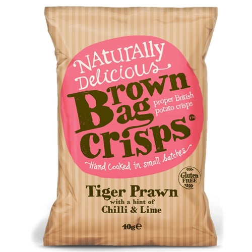 Brown Bag Crisps Prawn Chilli (40g)