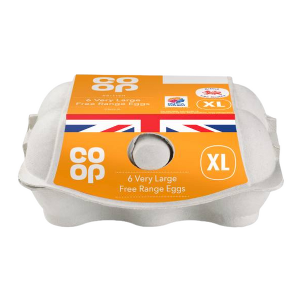 Co Op British Free Range Eggs 6'S (Extra large)