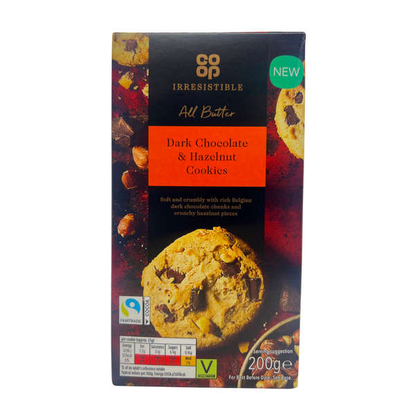 Co-op Irresistible Chocolate & Hazelnut Cookies (200g)