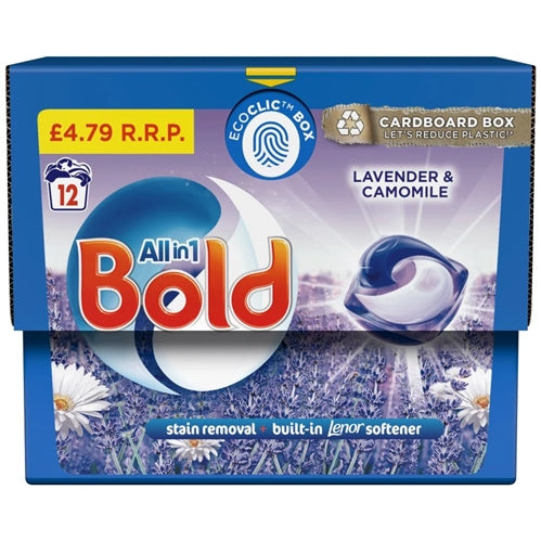 Bold PODS® Washing Liquid Capsules 12 Washes , Lavender & Camomile