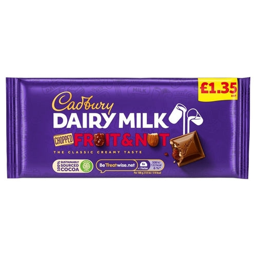 Cadbury Dairy Milk Fruit & Nut (95g)