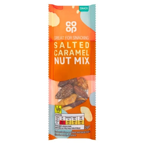 Co-op Salted Caramel Mixed Nuts Snack (25g)