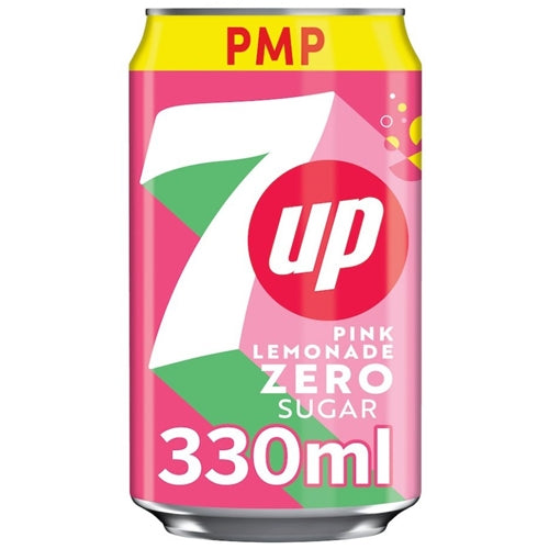 7UP Zero Pink Lemonade (330ml)
