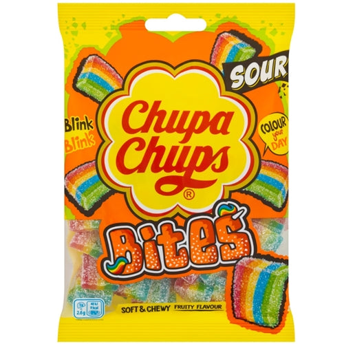Chupa Chups Soft & Chewy Fruity Flavour Bites (130g)