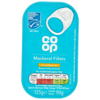 Co-op Mackerel Fillets in Sunflower Oil (125g)