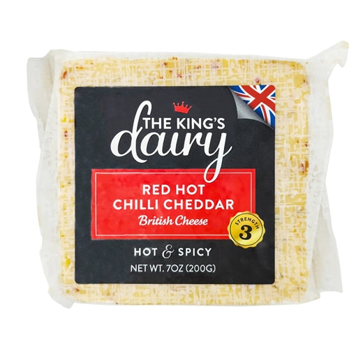 Kings Dairy Red Hot Chilli Cheddar (200g)