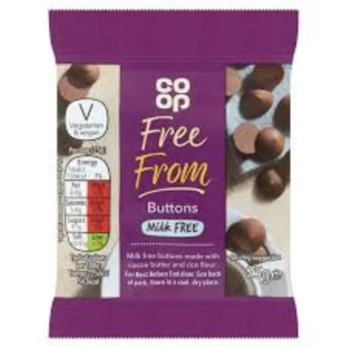 Co-op Free From Chocolate Buttons (25g)