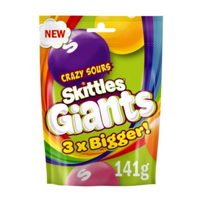 Skittles Giants Sour Sweets (141g)