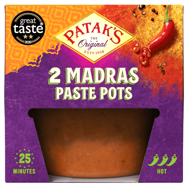 Pataks Madras Paste Pots (2X70g)