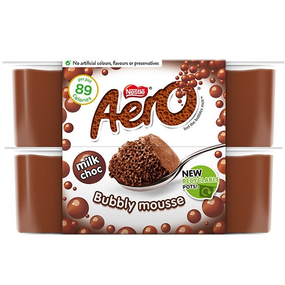Nestle Aero Chocolate Mousse (4x59g)