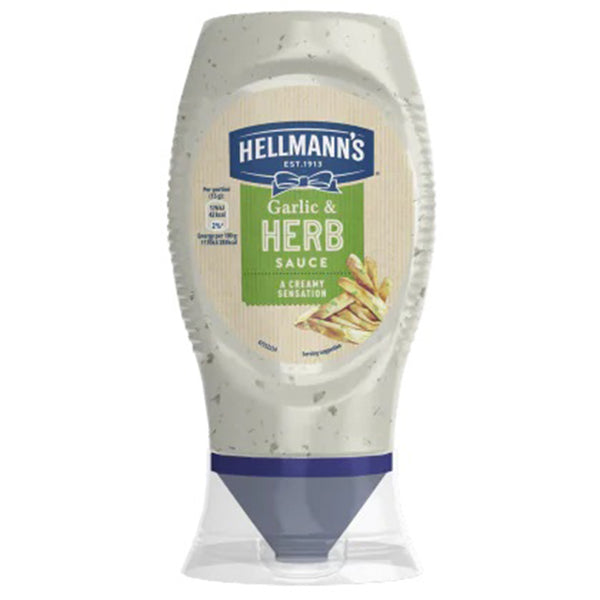 Hellmanns Garlic & Herb Squeezy (250g)
