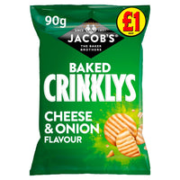 Jacobs Crinklys Cheese & Onion (90g)