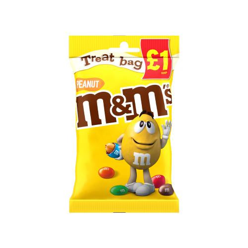M&Ms Crunchy Peanut & Milk Chocolate Treat Bag (82g)