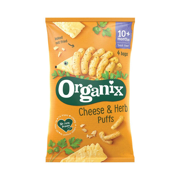 Organix Cheese Curly Puffs 6'S (15g)